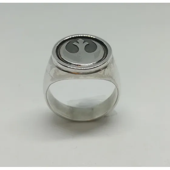 Anillo Símbolo Alianza Rebelde Star Wars Plata 925 A Medida 