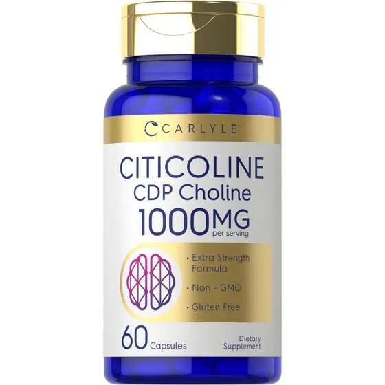 Suplemento Carlyle Citicolina Cdp 1000 Mg 60 Cápsulas