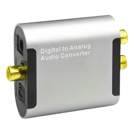 Convertidor De Audio Digital A Analógico Con Cable Óptico