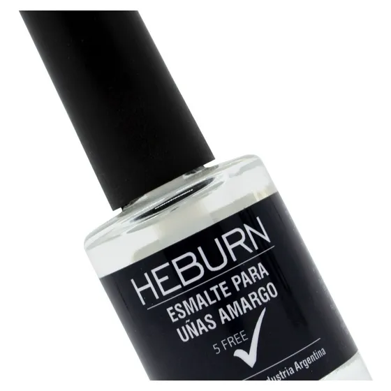 Heburn Profesional Esmalte Amargo 189 - Evita Comer Uñas Color Transparente