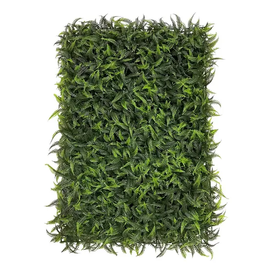 Kit 20 Placas De Samambaia Cheia 40x60 Jardim Vertical Artificial 308 Folhas Parede Verde Muro Ingles