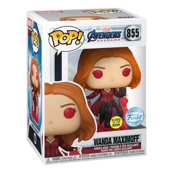 Wanda Maximoff Funko Pop 855 Avengers Glow Marvel Exclusivo