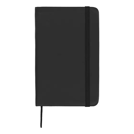 Mini Libreta De Bolsillo De Poliuretano Negro