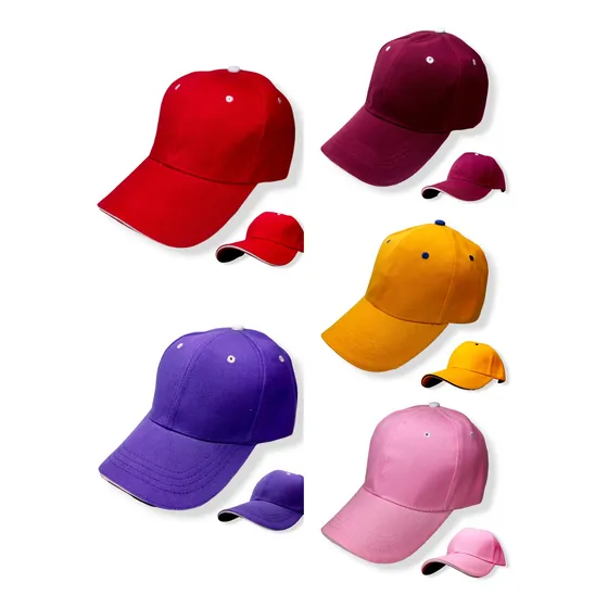Gorras Unicolor Tipo Sandwich Detal 3,50$ - Mayor 2,50$