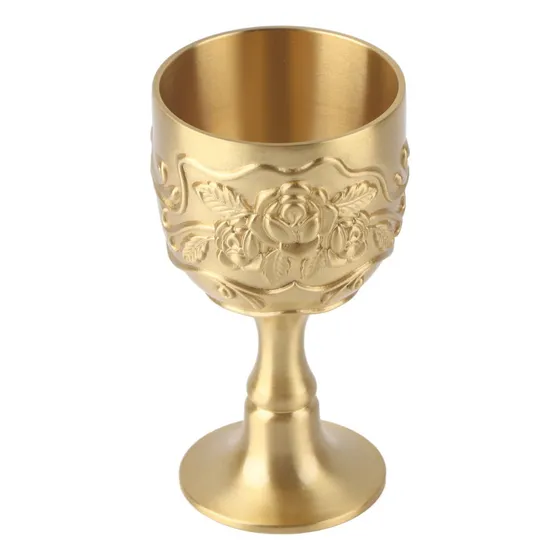 Nuevo Taza Vintage De Latón Con Forma De Cáliz Real, Con