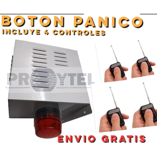 Botón De Pánico + 04  Controles /envío Gratis A Todo Chile /