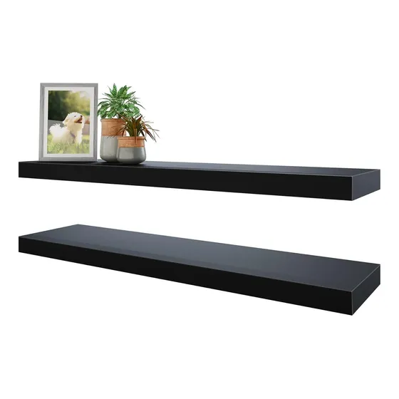 Estantes Flotantes De Bameos, Estantes De Madera De Pared Ne