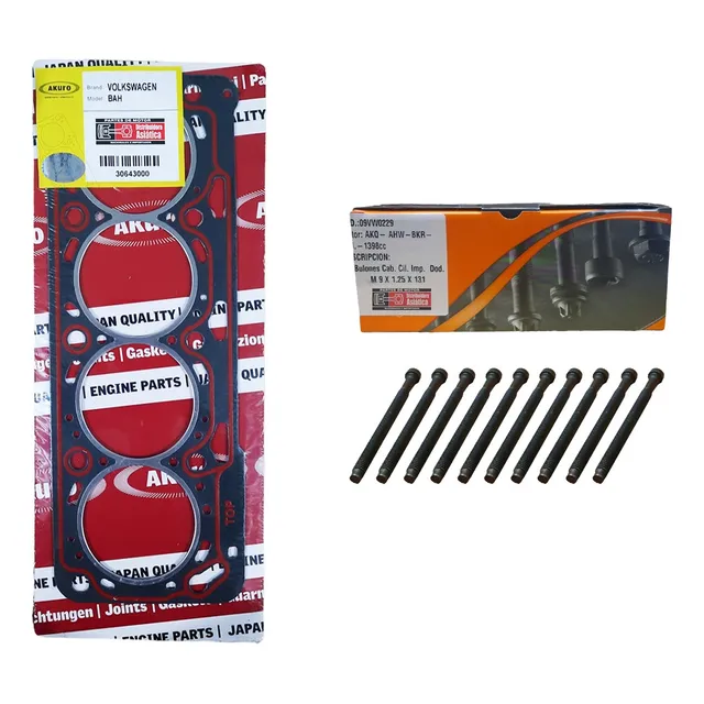 Junta De Tapa + Bulones Vw Gol Trend Suran Fox Golf 1.6 8v