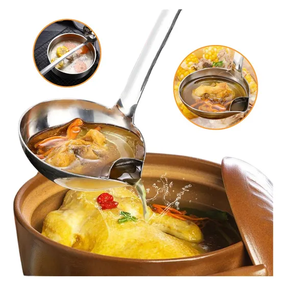 Cuchara Con Filtro De Aceite Separador Para Salsas Sopas
