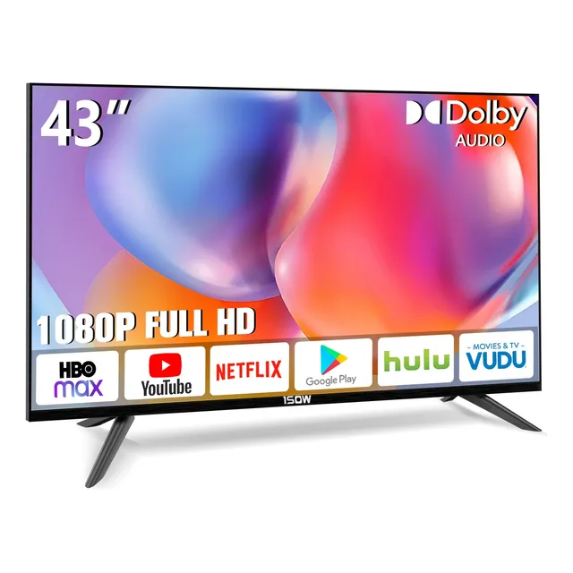 1sow® Smart Tv Pantalla 43 Pulgadas Led Android Tv Fhd 2k