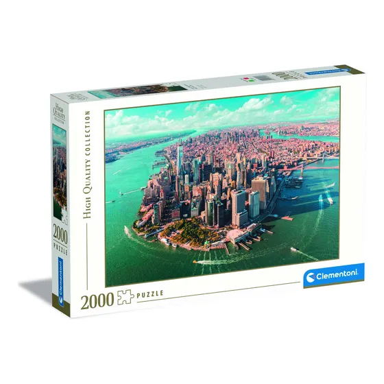 Rompecabezas Vista De Manhattan 2000 Pz Clementoni New York