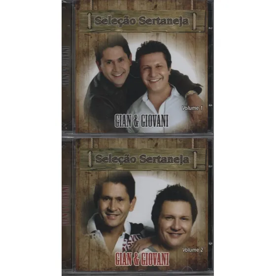 2 Cd Gian E Giovani - Vol. 1 E 2 - Seleção Sertaneja