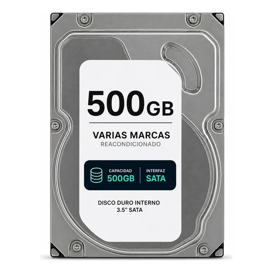 Disco Duro Hdd 500gb 3.5 Para Camaras Servidor Dvr Pc Y Cctv (Reacondicionado)