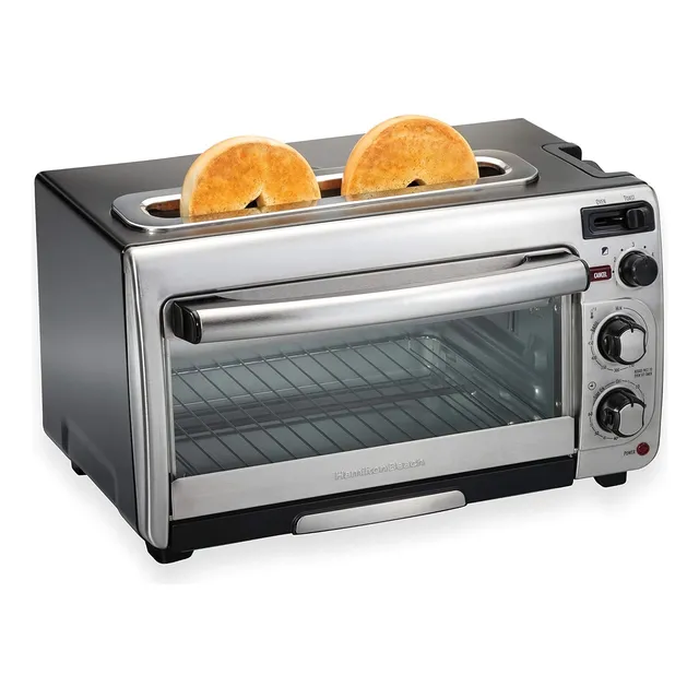Horno De Encimera Hamilton Beach, 2 En 1, Acero Inoxidable