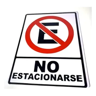 Letrero No Estacionarse Stamp It