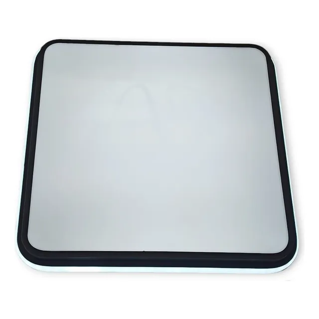Lampara Moderna Led Techo Cuadrada Negra, Salas (te149)