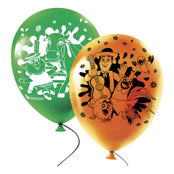 Globos Látex Otero La Granja De Zenon Redondo Naranja 12 Con Granja De Zenon La Granja De Zenón