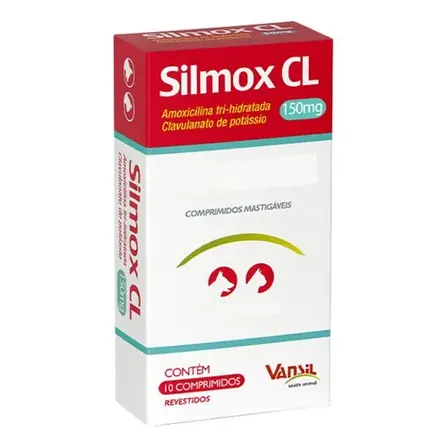 Silmox CL 150mg 10 Comprimidos Vansil Cães Gatos