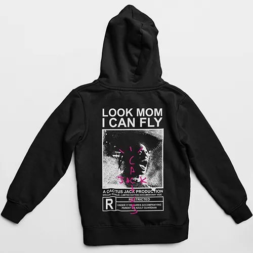 Sudadera Travis Scott Cactus Jack Look Mom I Can Fly Hoodie