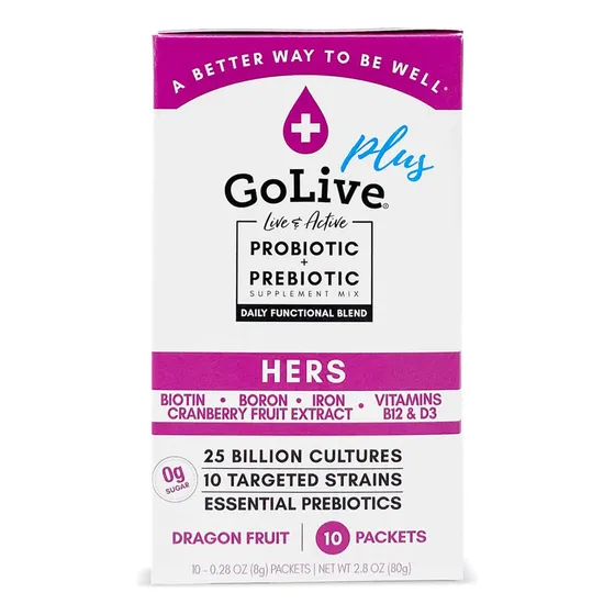 Suplemento Golive Hers Para Mujeres Simbiótico Sin Azúcar