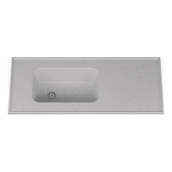 Mesada Marmol Sintético 1.20 X 0,53 Pileta Bacha Reversible