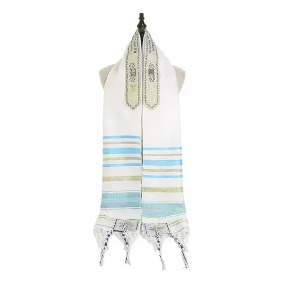 25/2/20 Mantón De Oración Judío Tallit, Bufanda Elegante Y