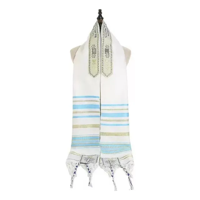25/2/20 Mantón De Oración Judío Tallit, Bufanda Elegante Y