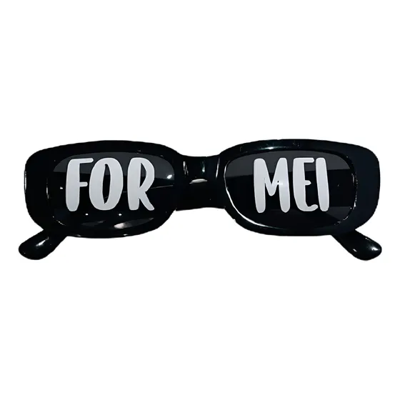 Óculos Retro + 1 Adesivo Personalizado Formatura Casamento