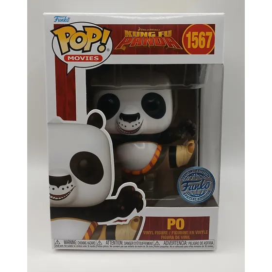 Funko Pop Po 1567 Kung Fu Panda Sticker Special Edition
