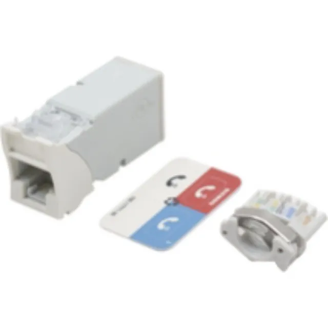 Jack Z-max Cat6a, Utp, Montaje Híbrido En Placa De Pared