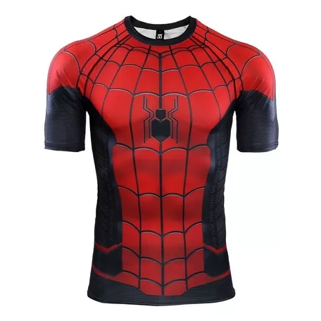 Playera Camisa Spiderman Hombre Araña Marvel Avengers Licra