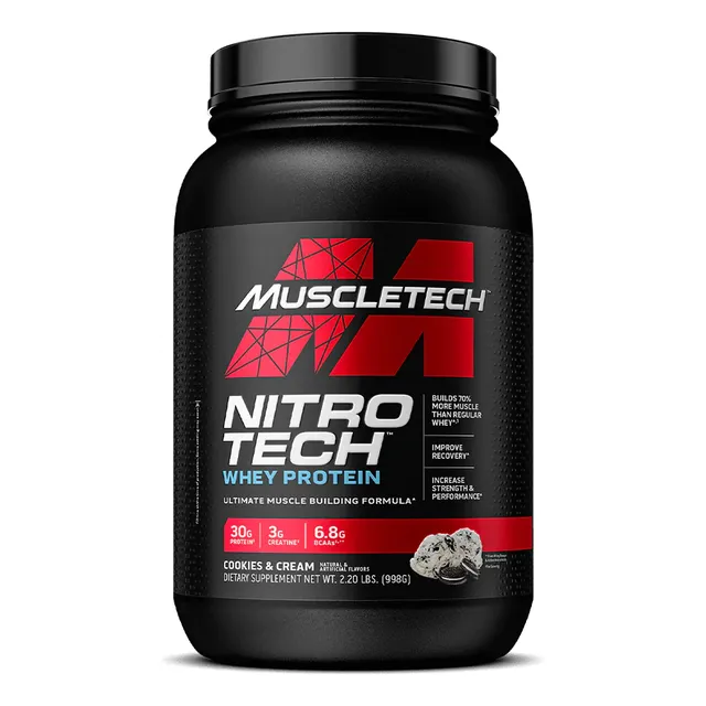 Proteina Nitro Tech Whey Protein Muscletech 2.2 Lb 22 Serv