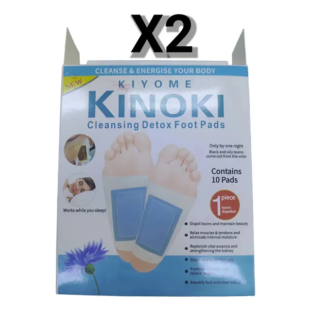 Parches Desintoxicantes Kinoki Para Pies Y Cuerpo Caja 10pza