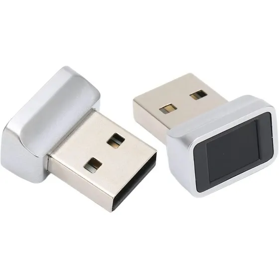 Leitor Biométrico Impressão Digital USB Windows 10/11 PC Login Rápido Criptografia Segura até 10 Digitais Plug & Play Ultra Compacto Notebook Acesso Seguro Sites e Aplicativos