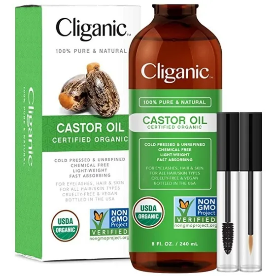 Aceite De Ricino Organico Puro Prensado Frio Cabello Pestaña