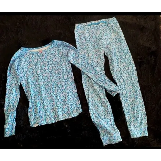 Pijama De Niña, Azul Floreado, Marca Carter's