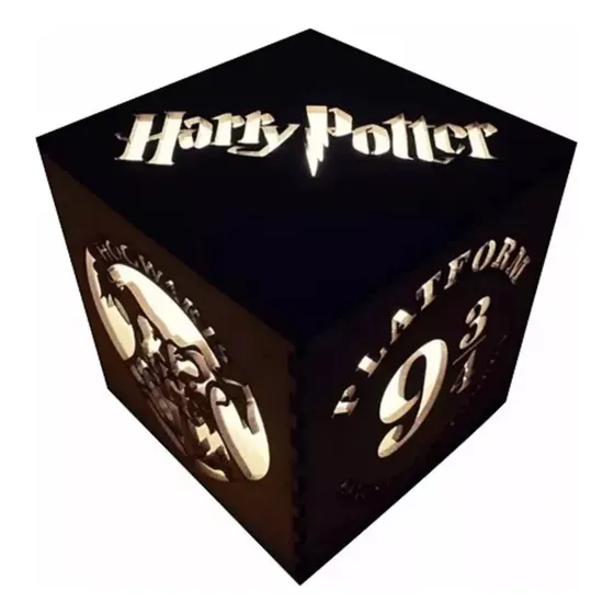 Lampara Velador Harry Potter Mdf Usb