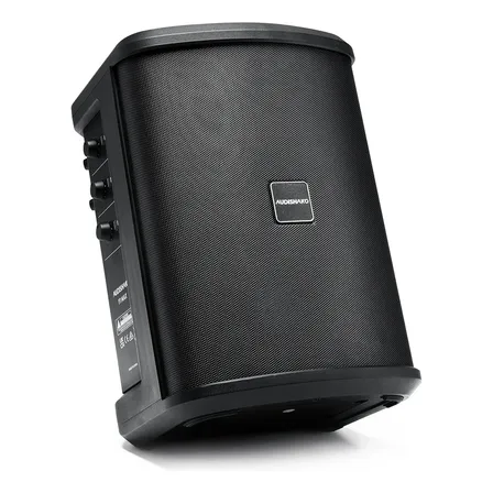 Bafle Amplificado Audishako Y1 Max Bluetooth Profesional Para Karaoke Eventos Y Perifoneo Portátil Negro