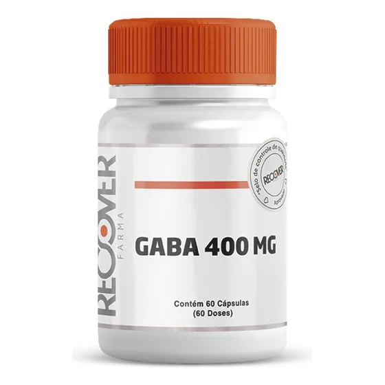Gaba 400 Mg - 60 Cápsulas (60 Doses) Sabor Natural