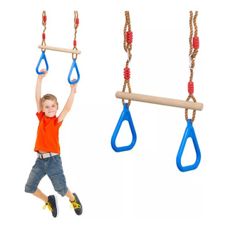 Balanço De Trapézio Infantil Com Anéis, Aro Suspenso Balanço De Trapézio Infantil Com Anéis, Aro Suspenso