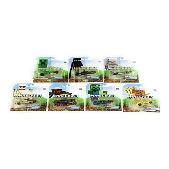 Hot Wheels: 64 Personajes De Juegos Cars Minecraft Juego De