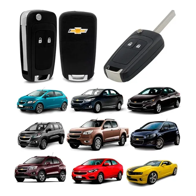 Chave Canivete Capa Carcaça Chevrolet Gm Onix 10 11 12 13 14
