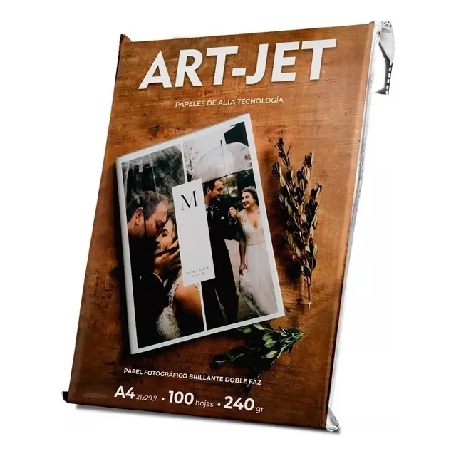 Papel Fotografico Doble Faz Glossy Art-jet A4 240g 100hojas
