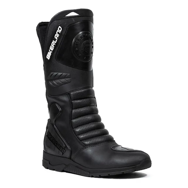 Bota Masherland® Bikerland Mb1 Para Moto + Cuello Protector
