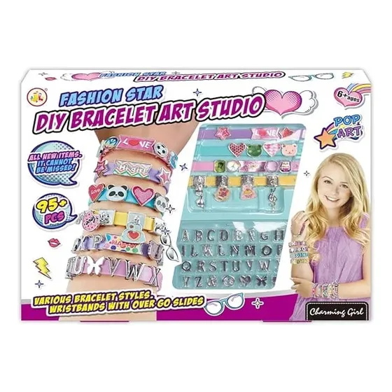 Juego Set Para Crear Pulseras Y Brazaletes Para Niñas
