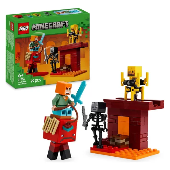 Lego Minecraft La Batalla De Lava Del Inframundo 99 Piezas