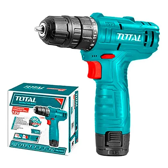 Taladro Inalambrico 10mm 12v Total Incluye Bateria De 1.5ah