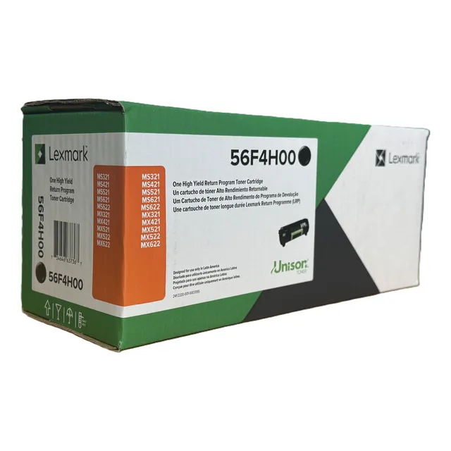 Tóner Lexmark 56f4h00 Negro, 15.000 Páginas 56f4h00 Tinta Negro