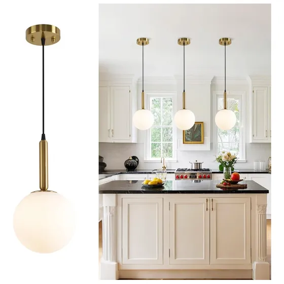 Lámpara De Techo Esfera De Candelabro Moderno Luz Colgante