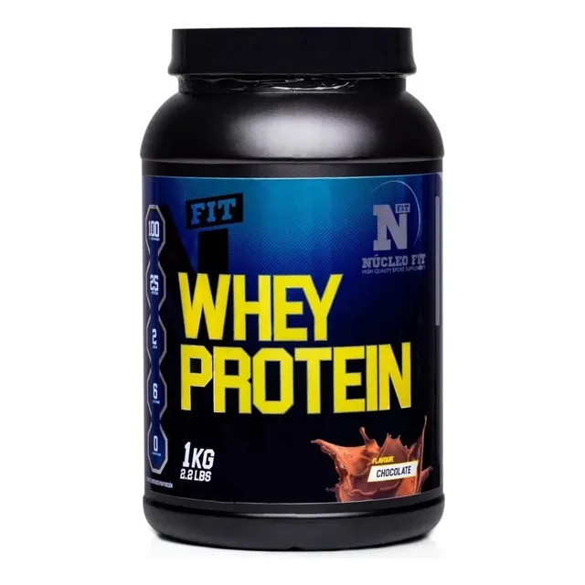 Whey Protein X 1 Kg Nucleo Fit Sabor Chocolate